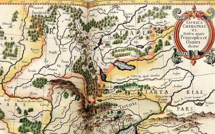 Atlas Merkatora 1595 zapad Tartaria L