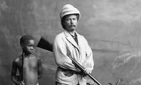 Генри Стэнли с негритенком. Открыл дорогу Леопольду II в дебри Конго 