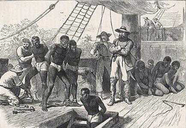 Вслед за Колумбом океан стали пересекать корабли работорговцев.