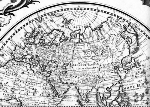Гибель Тартарии Рис. 2. Карта Евразии (сер. XVIII в.)