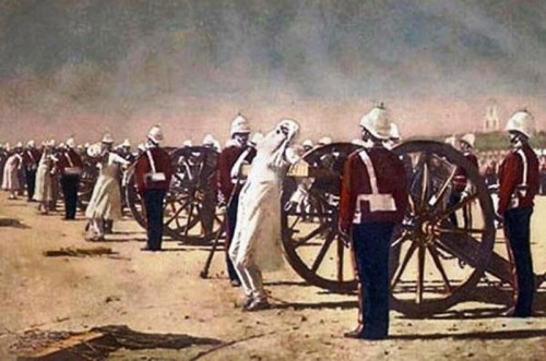 Гибель Тартарии Рис. 26. Казнь лидеров восстания сипаев при помощи «Дьявольского ветра» (худ В.Верищагин)