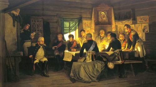 Гибель Тартарии Рис. 31. Военный совет в Филях (худ. А.Кившенко)