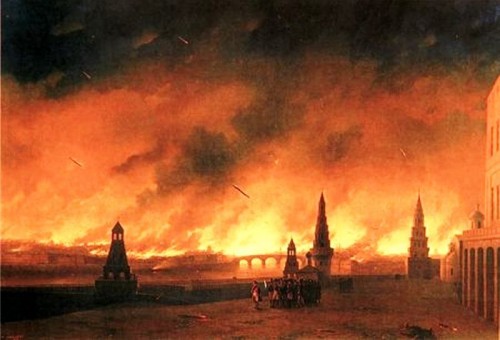 Гибель Тартарии Рис. 34. Пожар Москвы в 1812 году (худ. И.Айвазовский)