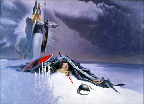 Гибель Тартарии Рис. 54. Валькирия над поверженным воином (худ. К.Васильев)